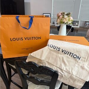 Louis Vuitton Orange and Cream Packaging Set